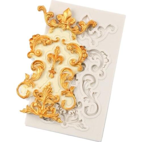 Silicone Cake Molds Retro Carving Fondant Chocolate Cookie Mould Baking Tools Moulds Sugarcraft Cake Decorating Gumpaste Mold