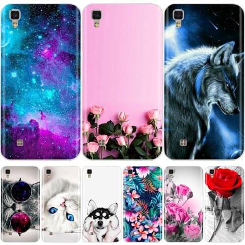 Silicone Case For LG X Power 5.3 inch Full Protective Flower Pattern Back Cover Case For LG X Power K220 K220DS Phone Case Coque