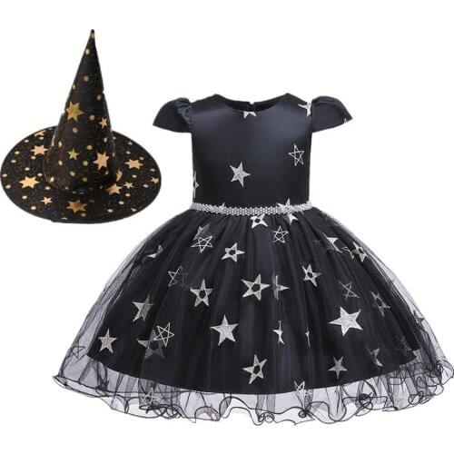 Wedding girl dress knee-length Christmas party girl dress childrens first communion dress girl send hat