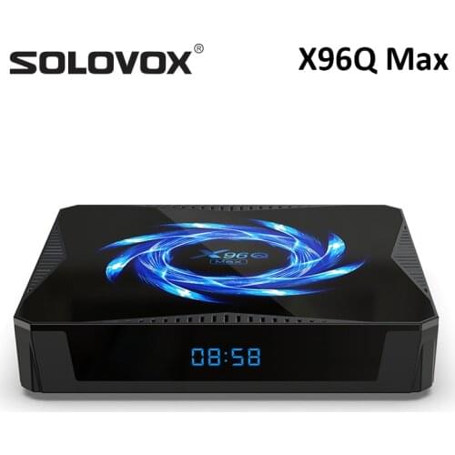 SOLOVOX X96Q MAX Android 10 4GB 32GB Smart TV BOX Allwinner H616 Quad Core 6K Dual WiFi 2.4G&5G YouTube Video Player BT5.0