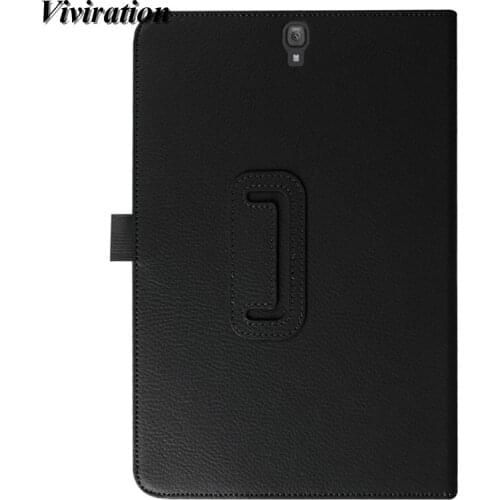 Leather Smart Stand Cover Sleep Wake UP Case Tempered Glass Screen Protector For Samsung Galaxy Tab S3 9.7 T820 T825 Case Shell