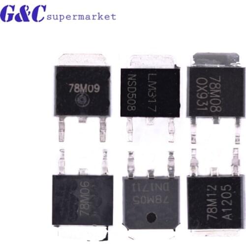 10pcs/lot New 78M05 TO252 7805 750mA L78M05CDT Three-terminal voltage regulator tube In Stock diy electronics