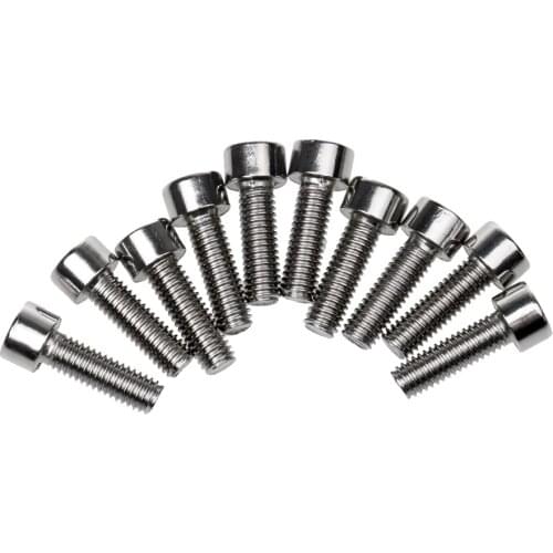 10Pcs Road Bike Cycling Water Bottle Holder Cage Bolts Screws M5*15 Stainless Steel