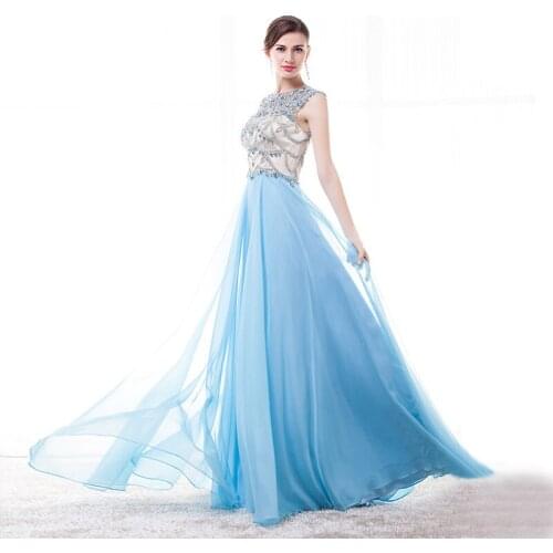 2019 New Beading Sleeveless Lace A Line Zipper Backless with Long Competition Dresses Evening Dress Plus Size Support customized