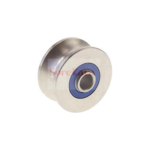 8*36*17mm U Groove width 13mm Guide Pulley Sheave Sealed Rail Ball Bearing