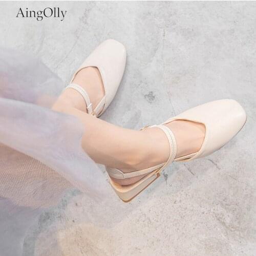 AingOlly Women's Shoes With A Strap