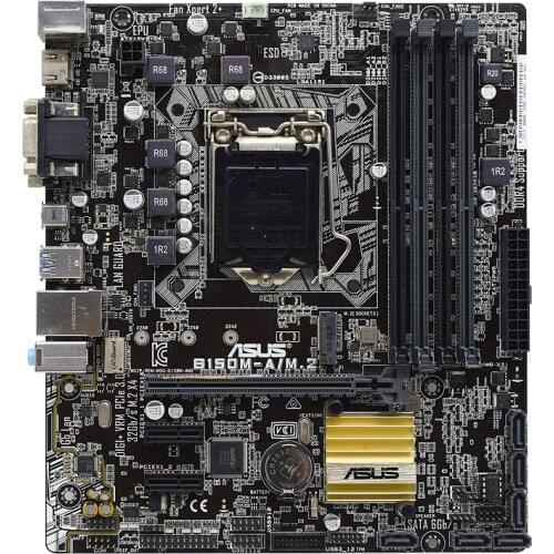 For ASUS B150M-C D3 PC Motherboard LGA1151 DDR3 Display Port HDMI DVI VGA SATA 6Gb/s USB 3.0 B150 Micro ATX 1800 Motherboards