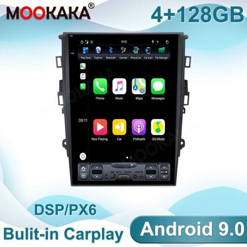 Android Tesla Screen Car Multimedia Player For Ford Mondeo Fusion MK5 2013-2017 GPS Navigation Auto Video Audio Stereo Head Unit