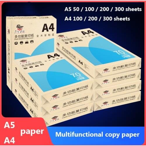 A4a5 Paper Double-sided Printing Copy Paper 70g Home School Office Printing Stationery Student Manuscript White Draft Paper