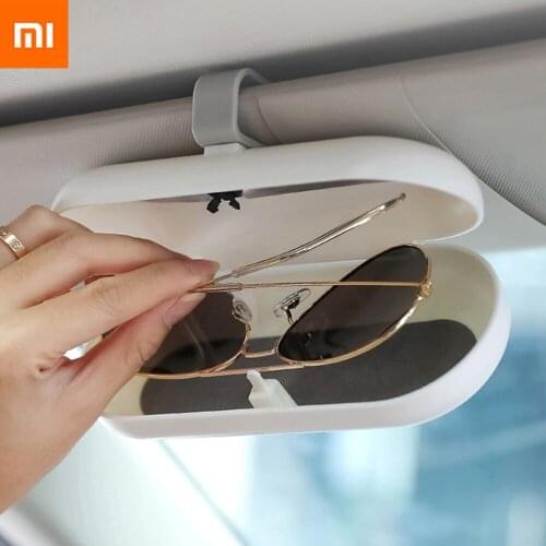 Xiaomi Car Glasses Case Sunglasses Storage Box 3 Colors Auto Interior Accessories Glasses Holder Sun Visor Automobiles