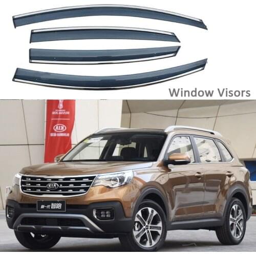 For KIA Sportage Window Visor 2018 2019 2020 Awnings Shelters Vent Shades Sun Rain Deflector Guard Auto Accessories 4PCS/SET
