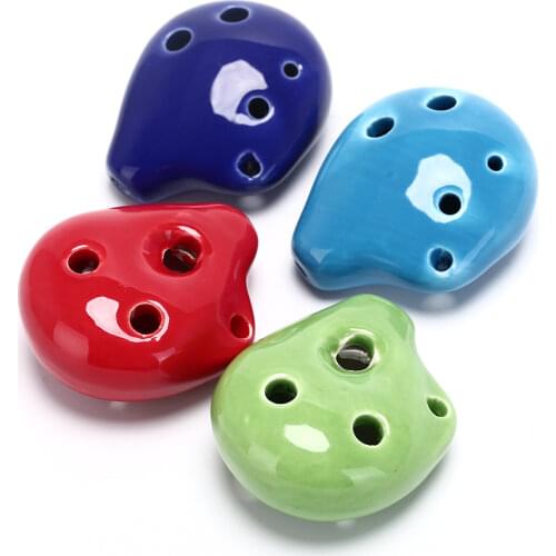 Ocarina Flute 6 Hole Soprano C Ceramic Flauta Ocarina of Time Mini Ocarina Flute Kids Toy Musical Instruments