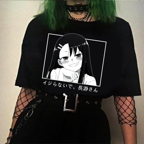 2021 Men T Shirt Anime Don't Toy With Me Miss Nagatoro T Shirt Short Sleeve Streetswear Kawaii T-shirt