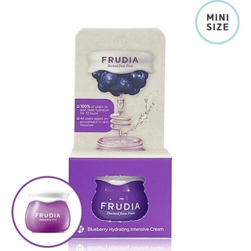 Face cream - Blueberry Hydrating Intensive Cream mini - Frudia, deep moisture for 72 hours hydrating dry skin care moist flim