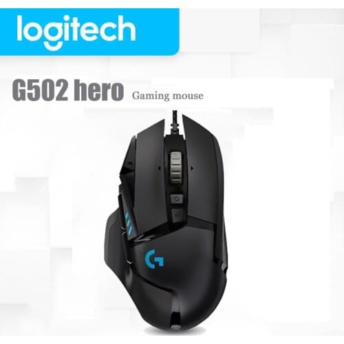 Logitech G502 HERO LIGHTSYNC Engine With 16,000 DPI High Performance Gaming Mouse HERO Programmable Tunable RGB for Mouse Gamer