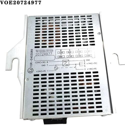 New 20724977 Excavator accessories 24V converter for EC120/220/300D/380D/480D current transformer VOE20724977