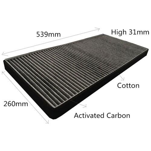 Wholesale CUK5366 Factory Outlet 64318409043 Activated Carbon High Quality Car Air Filter SA1146 for BMW 539*260*31mm EKF254