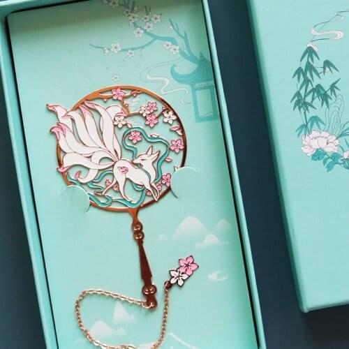 Hollow Tassel Bookmark Style Metal Retro Chinese Exquisite Small Gift Birthday Gift Girlfriend Teacher Mothers Day Travel SHARK