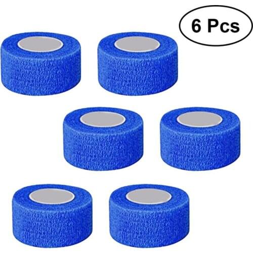 6pcs Cohesive Bandages Elastic Strong Nonwovens Bandage Wrap Self Adherent Wrap First Aid Tape for Sports Athletic Hunting