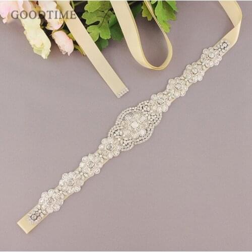 Wedding Sash Bridal Belts Crystal Pearls Beaded Flowers Wedding Belts Girdle Lady Accessories For Party Dress Up
