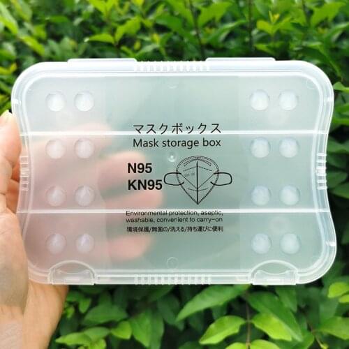 Dustproof Flip Cover Temporary Storage Folder Portable Kn95 N95 Disposable Mask Storage Folder Deposit Box
