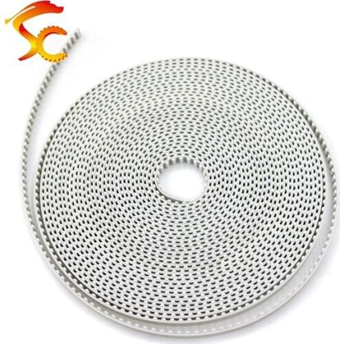 High Quality 10meters T5 PU open belt T5 timing belt T5 10MM white Polyurethane with steel core belt width 10mm Free shipping