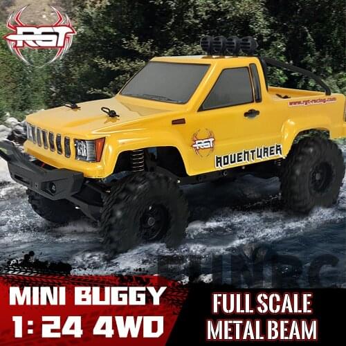 RGT RC Car 1/24 136240 4WD Lipo mini Radio Control Car Monster Off Road Car RTR Rock Crawler Toys for Children Boy Gift