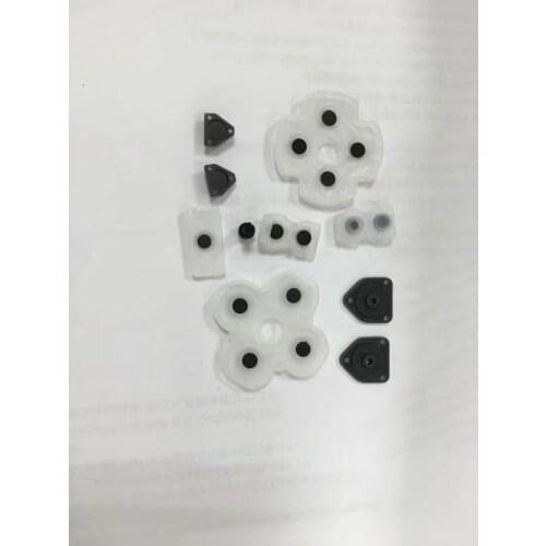 Silicone Rubber set Conductive Adhesive for PS4 Wireless Bluetooth Controller Buttons Replacement 50sets/Lot