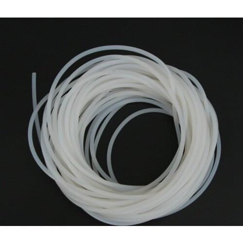 Diameter 3.0mm Silicone Rubber Rod Silicon Cord Silicone Bar, Milky White & Red Color