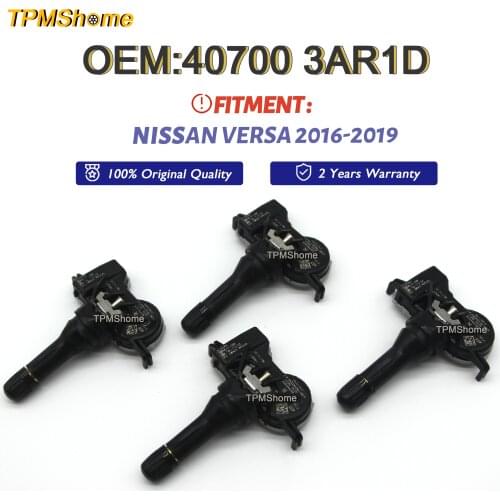 Car TPMS Sensor 407003AR1D Tire Pressure Monitoring System 433MHz for 2016-2019 Nissan VERSA 40700-3AR1D Tyre Air Monitor Sensor