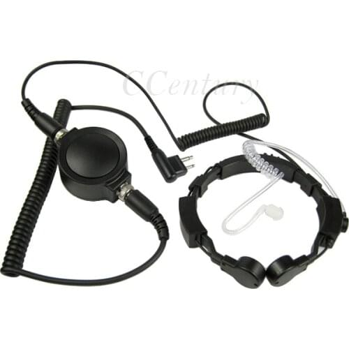 Tactical Throat Microphone Mic Headset Big PTT for Walkie Talkie Motorola CP150 CP160 PR400 LTS2000 DEP450 DP1400 Ham Radio