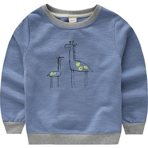 Boys Girls Tops Tees New Autumn T-shirt for Boys Girls Cotton Sweatshirt Outwear Kids Clothes 3-8 Years Baby Designer Kids Hoody