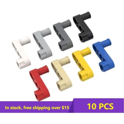 10PCS MOC Bricks Compatible With 33299 1x3 high-tech Changeover Catch For Building Blocks Parts DIY Educational Tech Parts Toys