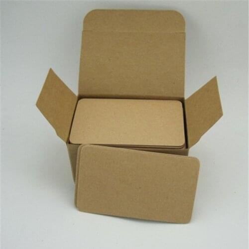 100 Pcs/lot Specialty Paper Card Blank Business Cards Message Memo Party Gift Label Bookmarks Learning Word Cards