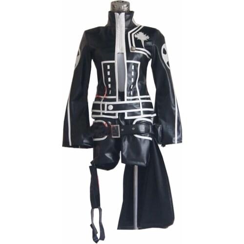 2018 D.Gray-man Lenalee Lee Faux Leather Clothes Cosplay Costume