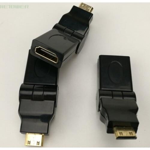 30pcs Type C Male to A Female HDMI connector Mini HDMI Adapter 180 degrees Mini Male To HDMI Female Type A Cable Extension