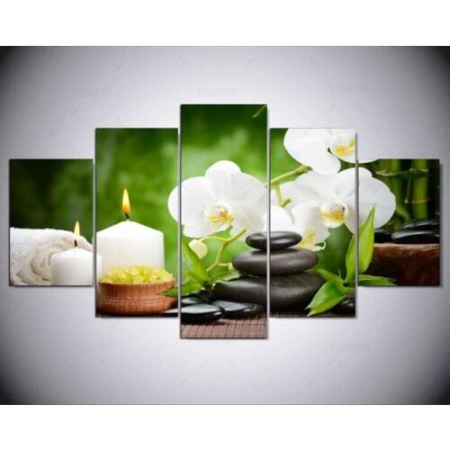 5 panel Modern hd Clean Zen Road Art print canvas art wall framed paintings for living room wall picture kn-480