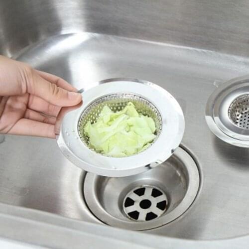 7cm Diameter Stainless Steel Sink Strainer Kitchen Appliances Sewer Convenient Filter Barbed Wire Easy Clean Sink Drain Filter