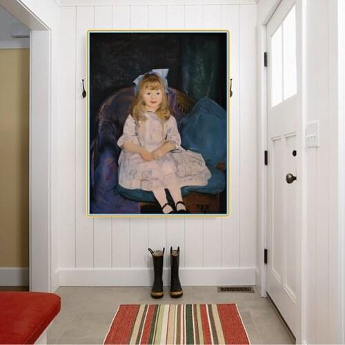 Citon George Bellows《Potrrait of Anne 1915》Canvas Oil Print Painting Artwork Poster Picture Modern Wall Decor Home Decoration