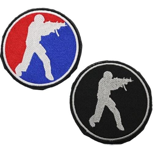 CS Counter-Strike 3D Embroidered Armband Military Tactics Special Force Morale Badge Clothing Backpack Hat Decoration Patch