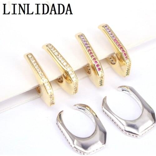 5Pair,Fashion Crystal Ear Clips No Pierced Geometric Brincos for Women Ear Cuff Cartilage Earring Earcuffs