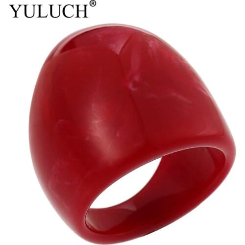 Irregular Shape BIG SIZE Gift Grain Women/Men Rings Semi-precious Stone Rings For Party Wedding Blue/Red/Brown/Green 1 piece