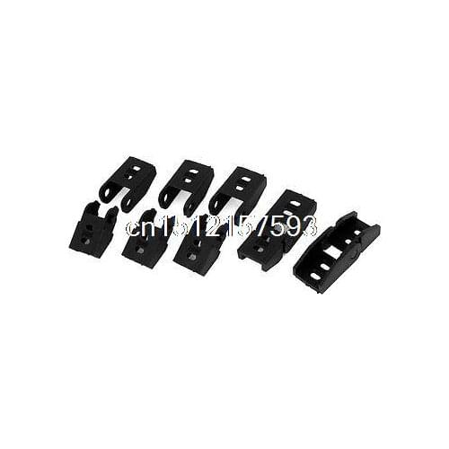 10 Pcs Black Plastic End Connector for 10x15mm Cable Drag Chain Wire Carrier