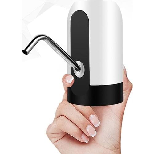 Portable Auto Pressure Pump Wireless Electric Water Drinking Bottle Dispenser USB Rechargeable No Hub Safe Dormitory Accessory