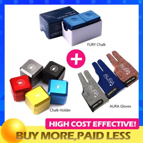 FURY Crystal Chalk Professional Blue Oily Chalk&Mental Chalk Holder 10 Options&Three-figer Mitts Left/Right-handed Gloves