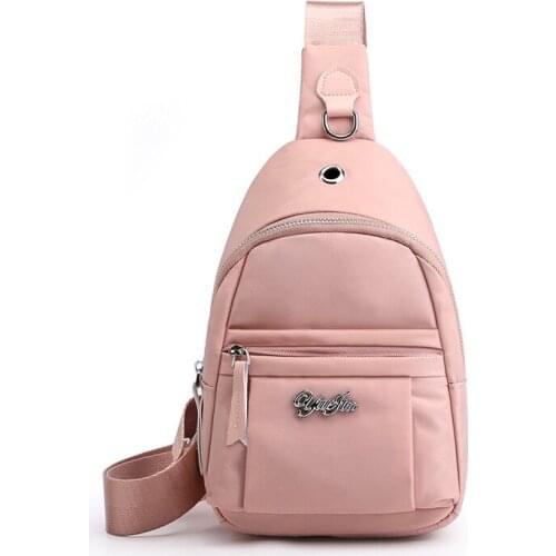 Style Fashionable Sports Bag Small Bag Fashionable Nylon Bag Single Shoulder Bag Slant Span Versatile New Style Chest Bag Female