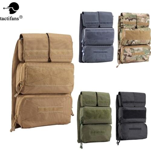 Tactical Pouch Zip-on 2.0 Panel Platform For JPC CPC AVS Vest 2 Vertical And Horizontal GP Magazine Expandable Pocekts Nylon