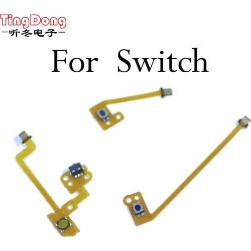 TingDong Replacement L ZL ZR Button Key Ribbon Flex Cable For Nintendo NS Switch Joy-Con Controller Buttons Cable