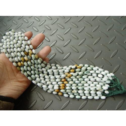 10 PCS Natural A JADE Jadeite Beads Necklace string cord rope for pendant 23"