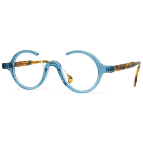 Vintage Handmade Round Frame Eyewear Women Acetate Optical Eyeglasses Goggle Prescription Myopia Glasses for Men Spectacles